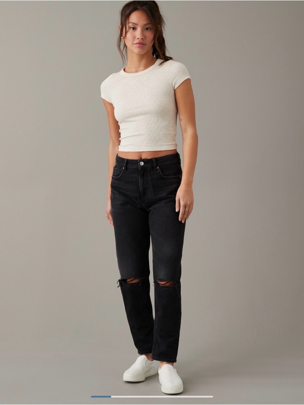 American eagle strigid mom jeans